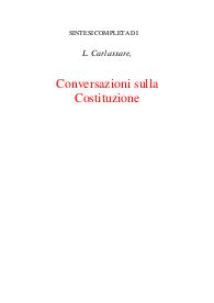 Conversazioni sulla Costituzione