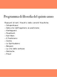 Intero programma filosofia quinto anno