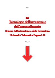 Test tecnologie dell'istruzione e dell'apprendimento - Scienze dell'educazione e form. - Pegaso L19