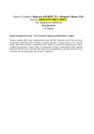 Paniere Impianti Meccanici – Prof. Marchetti | Ingegneria Industriale eCampus