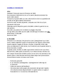Appunti di Gabriele D'Annunzio e Giovanni Pascoli
