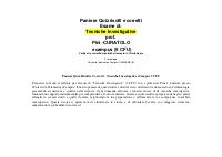 Paniere Quiz Risolti e Corrotti - Tecniche Investigative eCampus 9 CFU