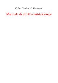 Manuale di diritto-costituzionale