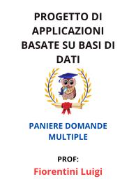 Paniere PROGETTO DI APPLICAZIONI BASATE SU BASI DI DATI, Fiorentini Luigi, 2025- MULTIPLE