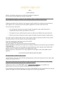 Riassunto primo capitolo Torrente, Diritto Privato.