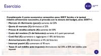 Esercitazione budgeting