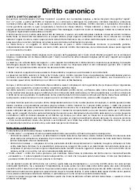 Diritto canonico, Verona, docente Comotti, anno 2024/2025