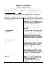 Appunti universitari di Psicologia Sociale: la rappresentazione del mondo sociale e le interazioni sociali