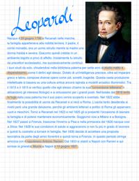 Vita di Leopardi