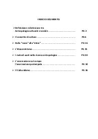 Sbobine di Antropologia Culturale: introduzione e concetti chiave