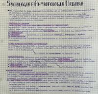 SOCIOLOGIA E ANTROPOLOGIA URBANA (parte1)