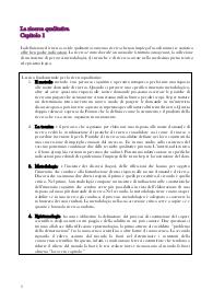 Riassunto libro Metodi qualitativi