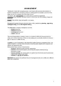 appunti di principles of management primo parziale