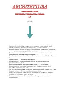 ARCHITETTURA - Ingegneria Civile - Università Telematica Pegaso L-7.