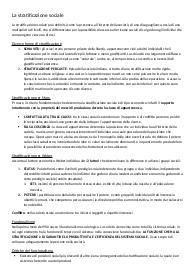 la stratificazione sociale