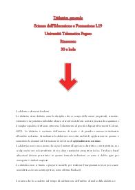 Didattica generale - Scienze dell'Educazione e Formazione L19 - Università Pegaso