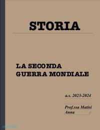 Appunti di Storia (2ª Guerra Mondiale)