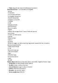 Riassunti per esame di Letteratura Francese II