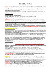 Appunti di Fisiologia Umana