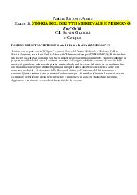 PANIERE RISPOSTE APERTE 2025 Storia del Diritto Prof. Grilli UNIECAMPUS