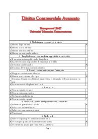 Diritto Commerciale Avanzato - Management aziendale LM77 - Università Telematica Unimercatorum