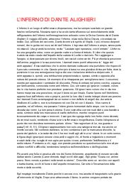 Appunti sull’Inferno dantesco
