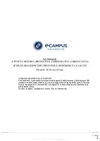 Paniere 2024 di ATTIVITA' MOTORIA PREVENTIVA, COMPENSATIVA E RIEDUCATIVA, Prof DI FRONSO, ECAMPUS - Chiuse