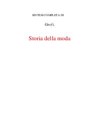 Storia della moda Gnoli