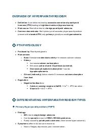 Endocrinologia - Hyperparathyroidism (Iperparatiroidismo)