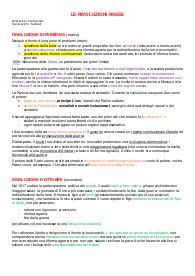 Le rivoluzioni russe in breve (quinta superiore)