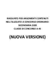Concorso Docenti a045 riassunto simone scienze economico aziendali