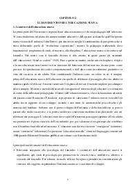 Riassunto secondo capitolo libro Novecento Pedagogico di G. Chiosso