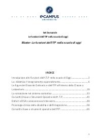 Set Domande Le funzioni dell'ITP nella scuola di oggi Master-Le funzioni dell'ITP nella scuola di oggi