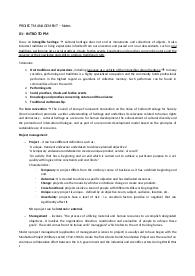 Appunti completi Project Management Egart