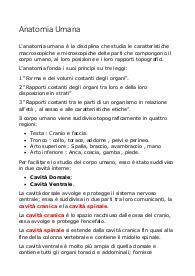 Appunti Anatomia Umana Università Pegaso