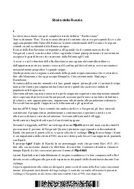 Breve Storia della Russia