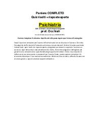Paniere COMPLETO Quiz risolti + risposte aperte Psichiatria prof OCCHIALI
