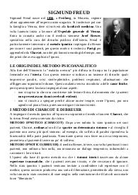 Appunti filosofia Sigmund Freud completo