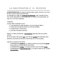 La magistratura e il processo