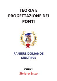 Paniere TEORIA E PROGETTAZIONE DEI PONTI, Ecampus, Siviero Enzo, 2025 - RISPOSTE MULTIPLE