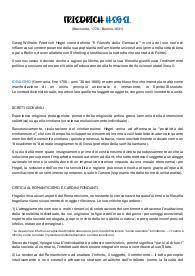 Riassunto completo Hegel - 4°/5° liceo