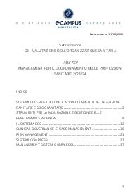 Paniere di MASTER MANAGEMENT PROFESSIONI SANITARIE (G3), Prof MENEGOTTO, ECAMPUS - Chiuse - AGGIORNATE 2023