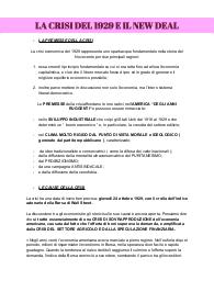 STORIA 5^LICEO: LA CRISI DEL ‘29 E IL NEW DEAL