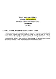 PANIERE CORRETTO 2025 Diritto Agrario Prof. Paternostro eCampus