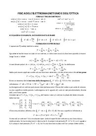 Appunti di fisica dell’elettromagnetismo e dell’ottica