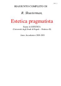 R. Shusterman, Estetica pragmatista. Parte II