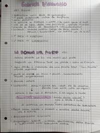 Appunti Gabriele D'Annunzio
