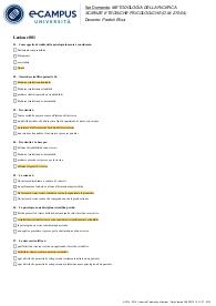 Metodologia della ricerca Paniere compilato -CORRETTO + FUORI PAN- - Ecampus