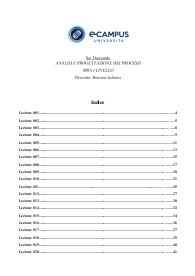 Analisi e progettazione dei processi - prof. Bonomi (paniere con risposte)