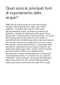 Inquinamento delle acque